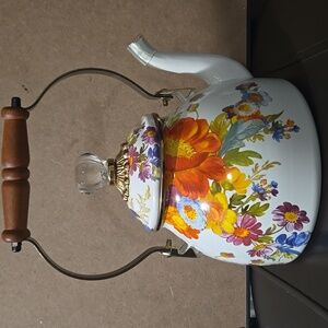 Mackenzie Childs Floral Market 3 Quart New Teapot
